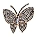 VALICLUD Stylish 1Pc Butterfly Shape Lapel Pin Creative Breastpin Beautiful Brook Scarf Corsage