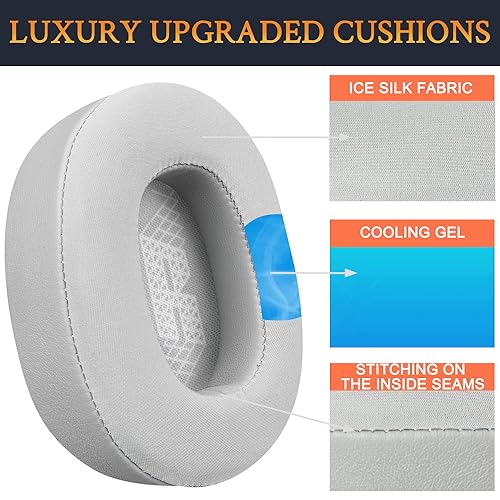 SOULWIT Cooling Gel Replacement Ear Pads for JBL E65BTNC/Live 650BTNC/Live 770NC/Live 660NC/Duet NC Over-Ear Headphones - Image 4