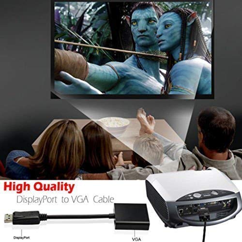 Viaxos Displayport To Vga Converter Cable For Laptop, Personal Computer, Television (Black) - Image 7