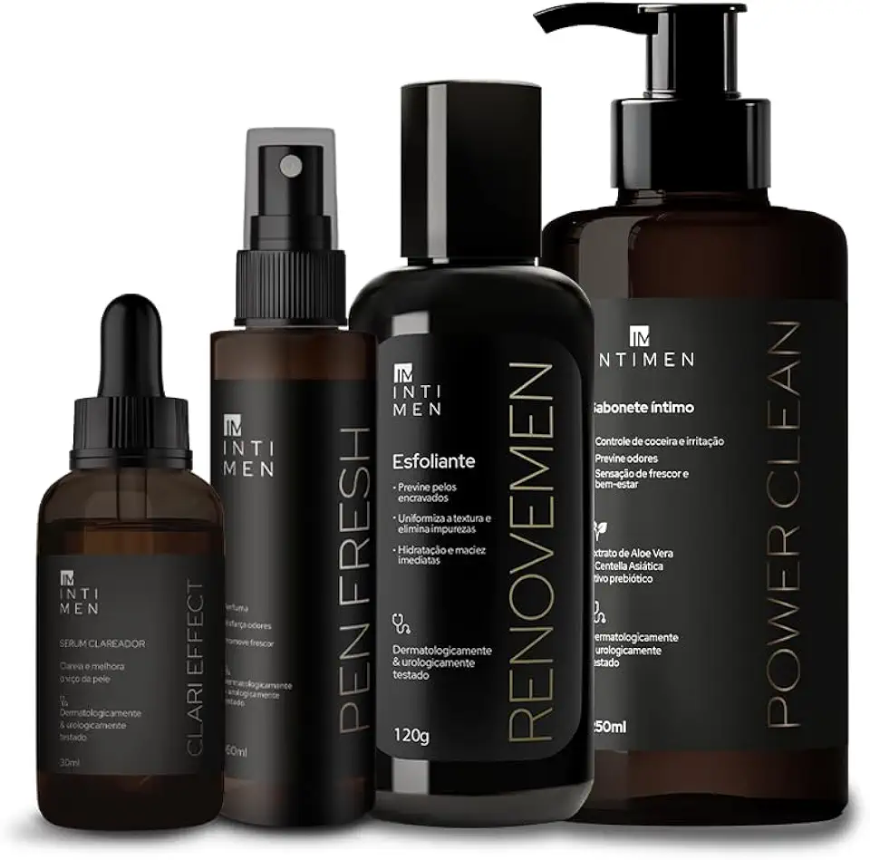 Kit Tudão Cuidado Íntimo Masculino Completo 4 Unidades - Intimen