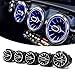 Qiilu Turbo Air Vent, 64 LED Anteriore Turbina Air Vent Luce Ambientale Kit di Ricambio per Mercedes‑Benz Classe A/CLA/GLA W177 C118 2019+