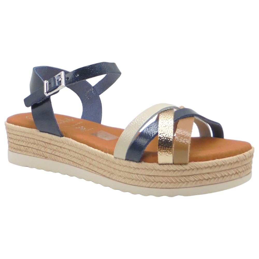 Oh! My Sandals - 6010 Zara Sandalias de Mujer cómodas con Plataforma Ligera y Plantilla Gel, Fabricadas en españa para: Mujer