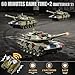 Supdex 1/24 RC Tank, Remote Control Ger Leopard II Army Model Tank with Sound Effects, Lights and Smoke, 2.4G Military Model Toy for Kids, Perfect Birthday for Boys 6+ Years Old