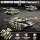 Supdex 1/24 Rc Panzer, Fernbedienung Panzer Deutscher Leopard II Armeepanzer, Modellbau Panzer 2.4Ghz mit Schussfunktion, Panzer Spielzeug Geeignet für Kinder ab 6 Jahren, RC Tank Mit Licht und Rauch