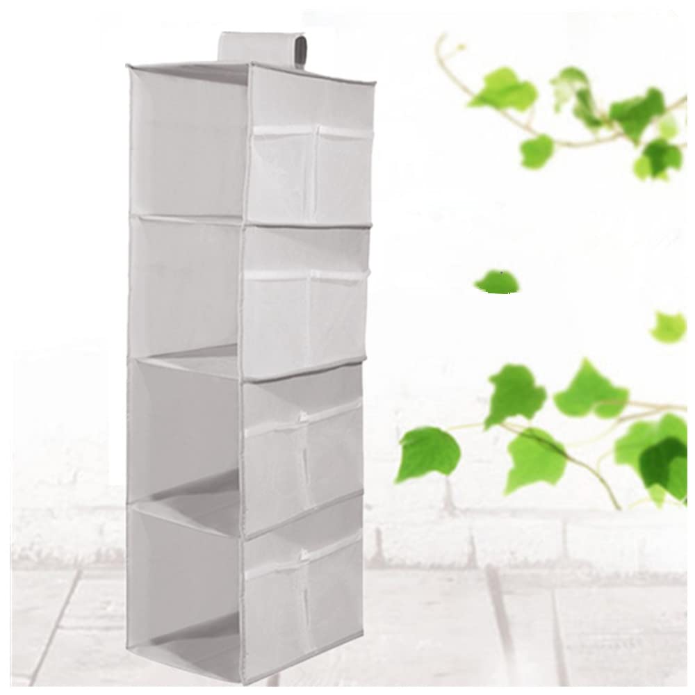 Organisateur Suspendu Pliable 4 Couches Pour Armoire - Tissu Non-tissé, Rangement Vêtements Et Chaussures