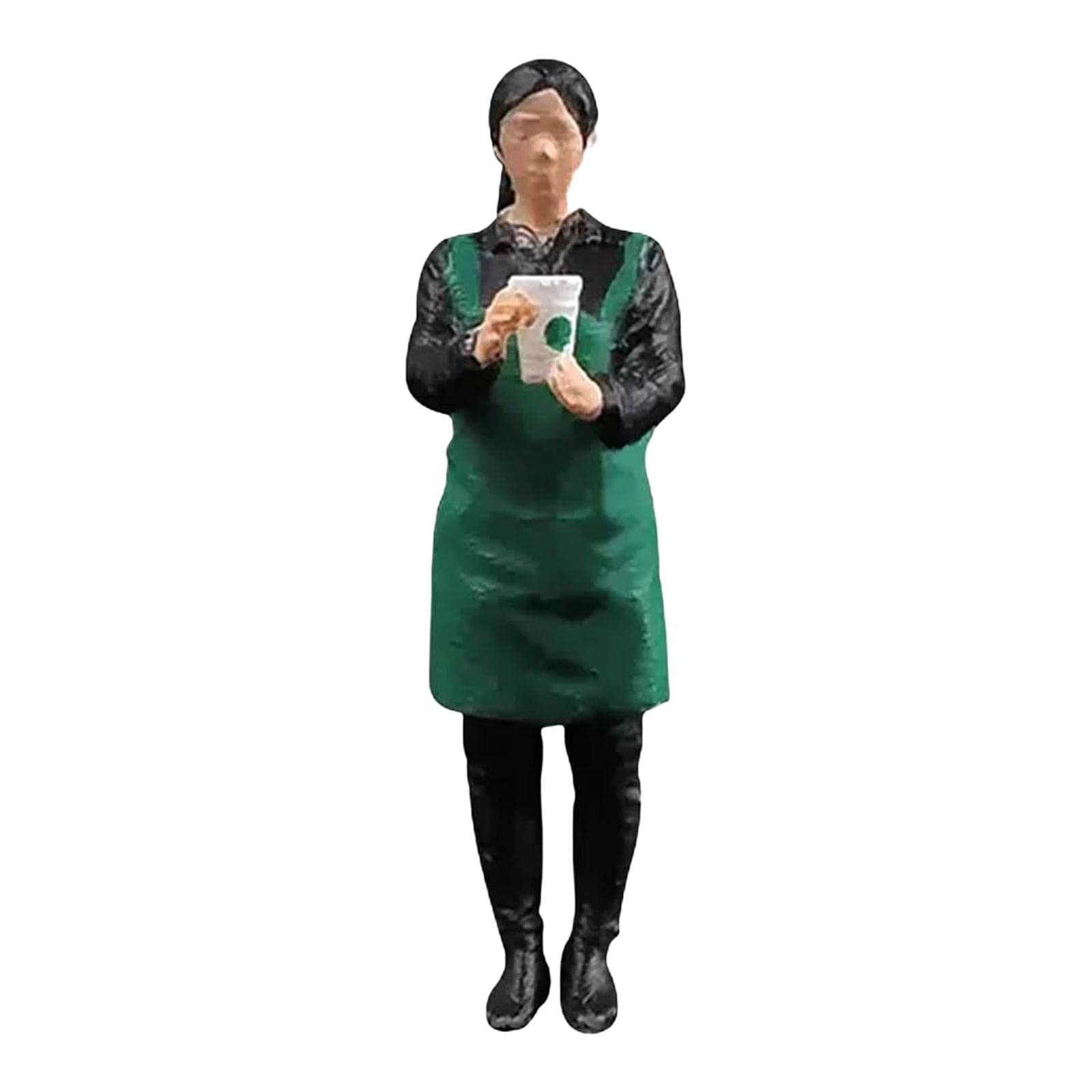 完成品　Nゲージ　遊園地　コーヒーカップ　フィギュアに　1/64より小　ジオラマ Amazon | Bhuun 手描き 1/64 コーヒー店員 フィギュア