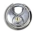 M & W Stainless Steel Disk Padlock 2570C Round Padlock 2-3/4 Inche