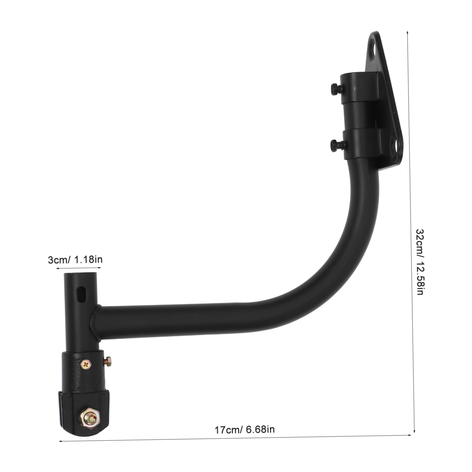 SHINEOFI Adaptador en Hierro Tubo Kit Ventilador de Techo para Negro Pie y Soporte Oscilante Verano Uso Industrial Decoracion