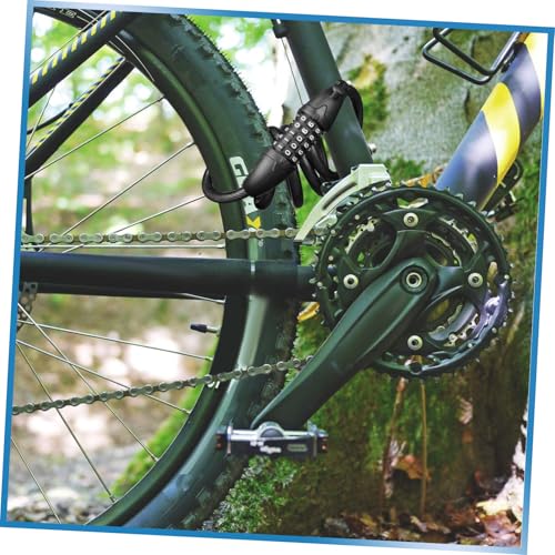 Cadenas à code pour vélo avec câble noir flexible et résistant