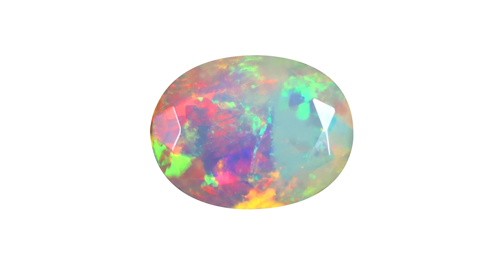 Amazon.com: 2.61 ct Oval (12 x 9 mm) Un-Heated Ethiopian Rainbow
