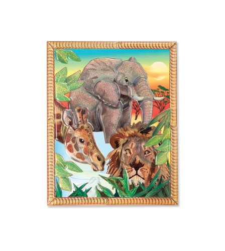Melissa & Doug Petite Peel & Press Sticker by Number-Safari