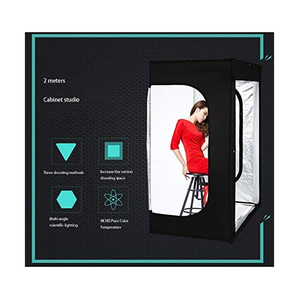 MMFXUE Leuchtkasten Tragbare Faltbare Studiobox ， Faltbares Fotostudio， Fotozelt Mit Beleuchtung, Leuchtkasten… – Bild 4