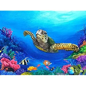 Sugamm 5D DIY Diamond Painting koraal volledige Diamant Schilderij Zeeschildpad Kit strassteentjes, borduurwerk foto’s…