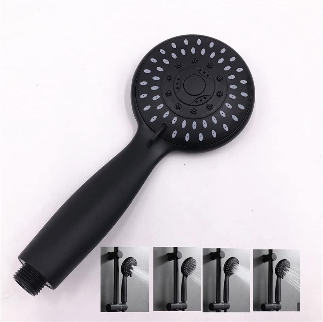 KEHAIOO Bathroom Matte Black Shower Sliding Bar Shower Head Holder Handheld Shower & Hose Shower Equipment