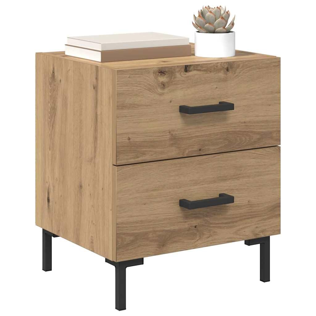 Nachttisch 2er Set Artisan-Eiche 40x35x47,5 cm Holzwerkstoff