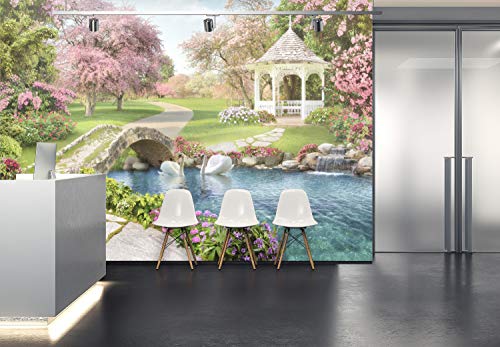 Wandmotiv24 Foto Murale Park Pavilion Bridge L 300...