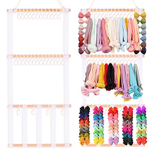 Image of Svepndic Headband Holder Hair Bow Organizer for Baby Hair Bows Display Wall Hanger Baby Girl Headbands Storage Organizer,Hair Clip and Headband Organizer for Little Girls