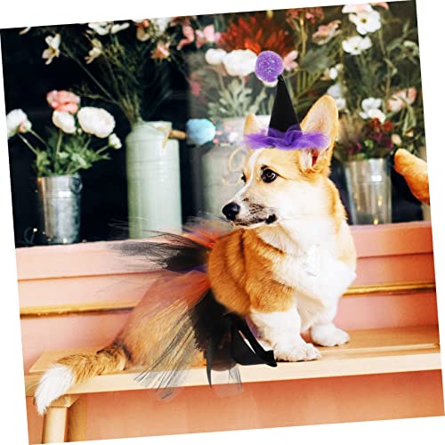 Disfraz Pequeño para Perro Halloween Morado miniatura 6