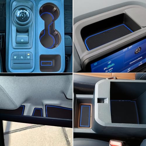 Tapete para Consola Ford Maverick 2022-2025 Azul miniatura 2