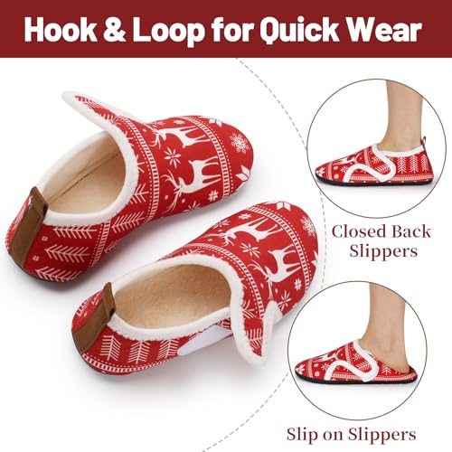 Image of Ibeauti Women Mens House Slippers Lightweight Comfy Barefoot Slipper Socks Rubber Sole House Shoes for Indoor /Outdoor Bedroom Travel