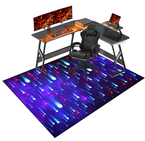 Tappetino per sedia da gioco resistente, per pavimenti in legno duro, antiscivolo, con protezione per il pavimento, tappetino per sedia da ufficio, per sedie a rotelle, protezione per tappeti a pelo