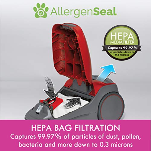 Hepa Vacuum Cleaner Bags for Kenmore Canister Vacuums, 6 Pack Fits Kenmore Vacuum Bags Type Q/C Fits Models 50557 50558 - Image 4