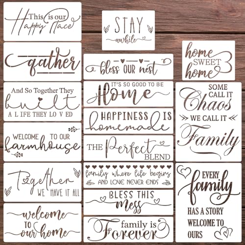 SUNVERSE Word Stencils for Painting On Wood