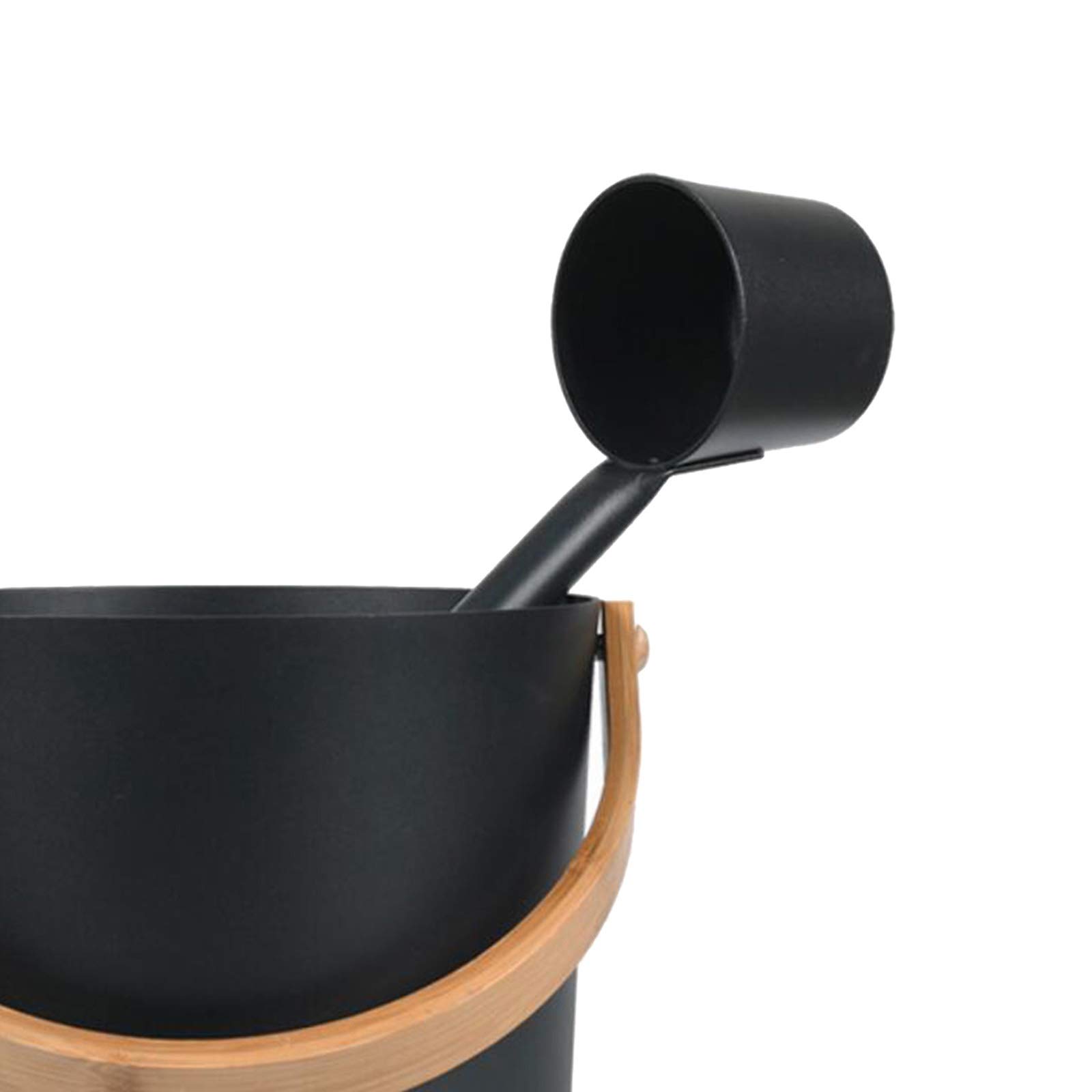 CLUB BOLLYWOOD® Retro Aluminum Sauna Bucket Barrel with Laddle Scoop Kit 5L Black_Style A| Home & Garden | Yard, Garden & Outdoor Living | Pools & Spas | Sauna Parts & Accessories-image-12