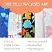 Little Sleepy Head Youth Pillow Case - 100% Made Cotton & Hypoallergenic Pillow Case - Snug Fit Envelope Pillowcase Enclosure - Youth Pillow 16x22 Size - (Tiaras) Design Travel Pillow Cover