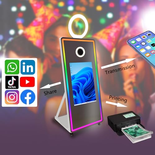 Ficha técnica VANYA Máquina de fotomatón de espejo pantalla táctil para selfies de 43 pulgadas blanco cabina de fotos de 32 pulgadas - Fernando Cortés Ficha técnica VANYA Máquina de fotomatón de espejo pantalla táctil para selfies de 43 pulgadas blanco cabina de fotos de 32 pulgadas - Fernando Cortés