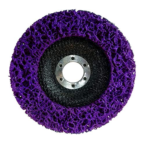 Disco de limpieza grueso CSD Ø 125 mm CBS para amoladora angular Clean Strip Disc Nylon tejido de color lila