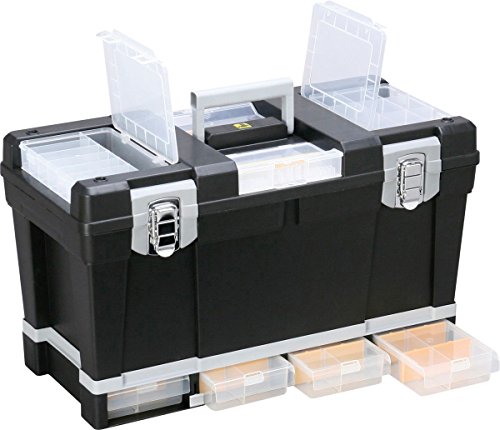 Allit 476320 Werkzeugkoffer, Schwarz, Grau