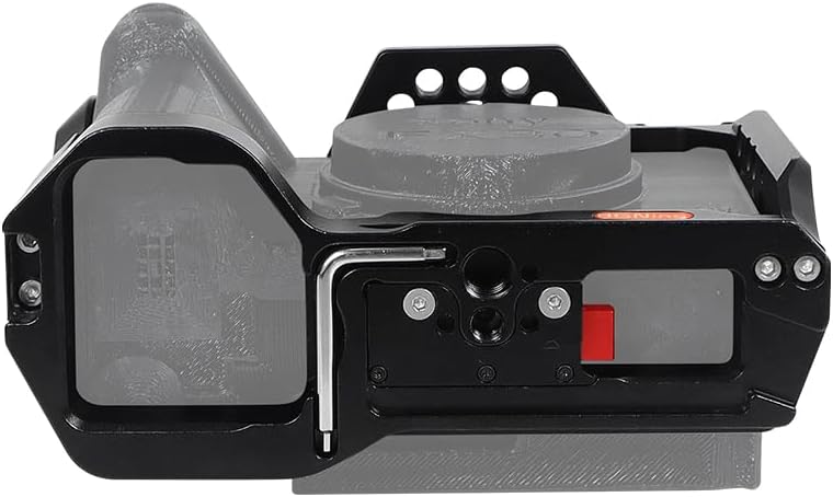 FX3 FX30 Half Cagec Quick Release Mount for DSLR Protective Frame 1/4 3/8 ARRI-Standard Cold Shoe Adapter for ARCA-Standard Tripod Stabilizer (Cage Combo)