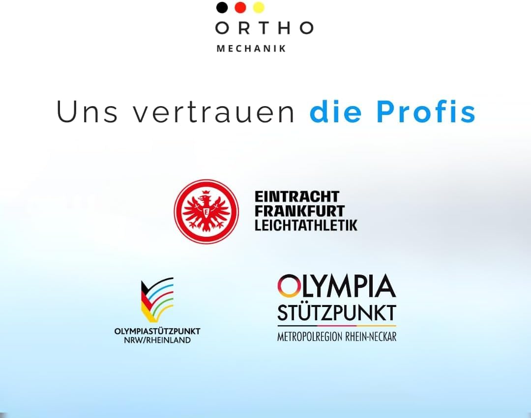 OrthoMechanik® 4.0 Flex | OrthoGun | Variable Amplitude (8–12 mm) & interaktive App mit Video-Anleitungen | 8 Aufsätze | 4000 mAh Akku