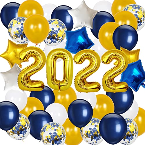 Graduation Party Decorations 2022 Navy and Gold 2022 Graduation Decorations Birthday Party Decorations Retirement Wedding Bridal Shower Decorations Anniversary Decorations Baby Shower Decorations