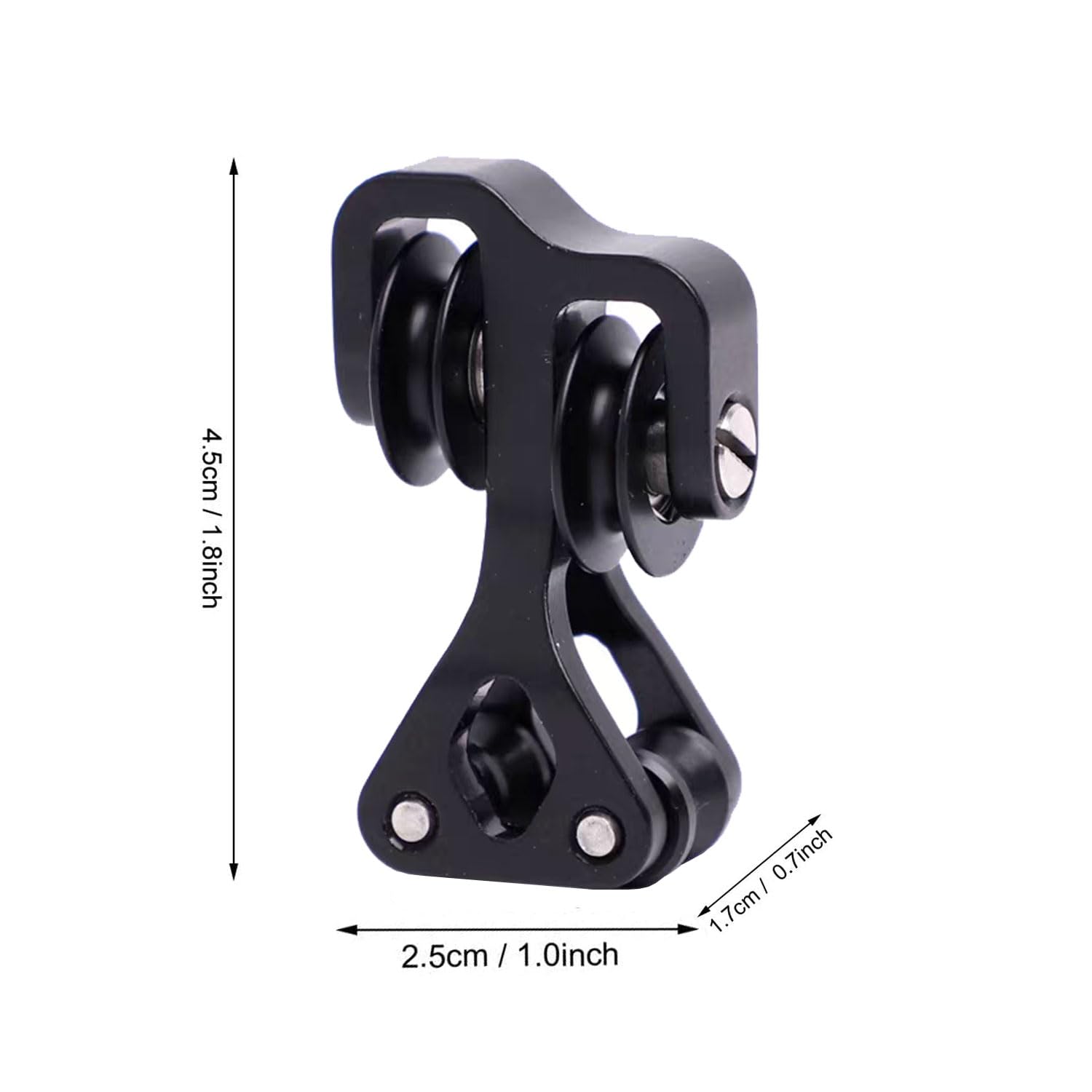 FUNTRESS Aluminum Compound Bow Cable Slide Bow String Splitter Roller Glide (Black)