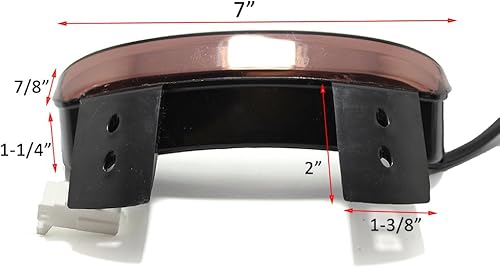 Miniatura 3 de MISS MOLY Señales de Giro LED Rojas para Motocicleta Luz Trasera Cafe Racer Parachoques Trasero Borde Freno