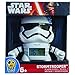 BulbBotz Star Wars Stormtrooper Kids Light up Alarm Clock | White/Black | Plastic | 7.5 inches Tall | LCD Display | boy Girl | Official