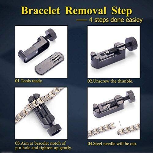 VNOX 2 Pcs Chain Bracelet for Men Women - Sturdy Stainless Steel Curb Width Cuban Link Chain Bracelet Set for Men Women,6.5/7/7.4/8.2/9 Inches - Image 7