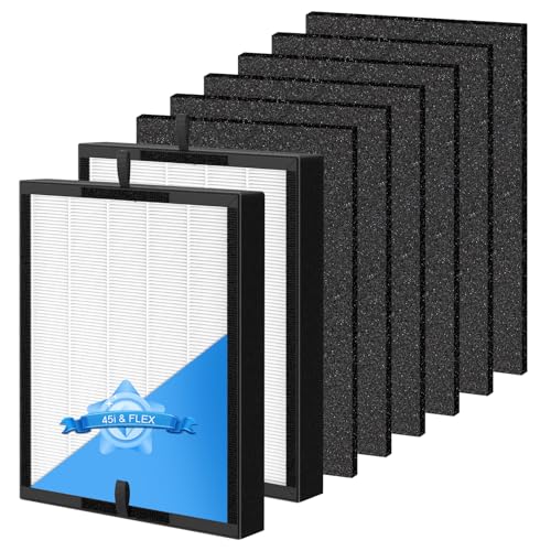 Image of 45i Replacement Filter for Alen Breathesmart Flex Bh400 45i Air Purifier | H13 Grade True HEPA Fresh Filter B4-Pure / Fl40, 2 He-pa+6 Carbon Filter