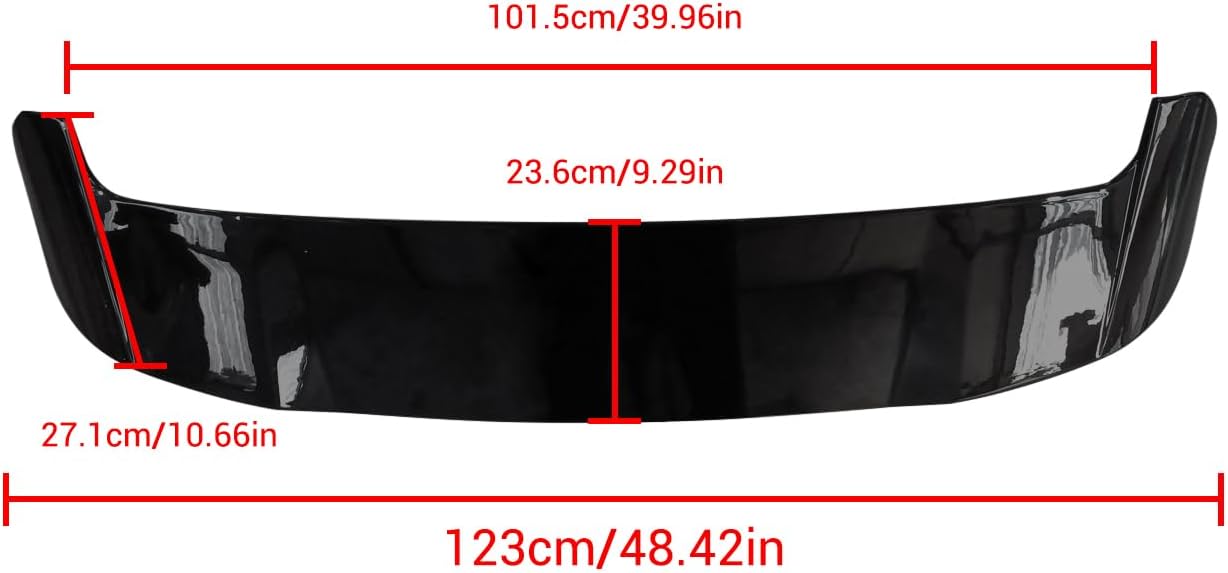 NINTE Roof Spoiler for 2018-2025 BMW X3 G01 ABS Gloss Black Painted Rear Window Roof Spoiler Window Visor Spoiler Wing