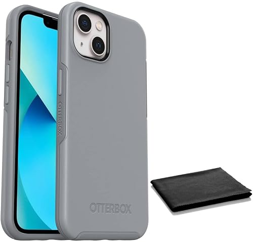 OtterBox Symmetry Series - Funda para iPhone 13 (solo con paño de limpieza, embalaje no minorista), color gris resiliencia
