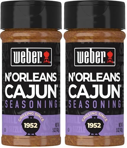 Weber N'Orleans Cajun Seasoning, 5 Ounce Shaker (Pack of 2)