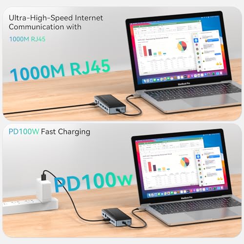 Yottamaster USB C Hub con 4TB M.2 NVMe SSD Enclosure 8 Puertos miniatura 7