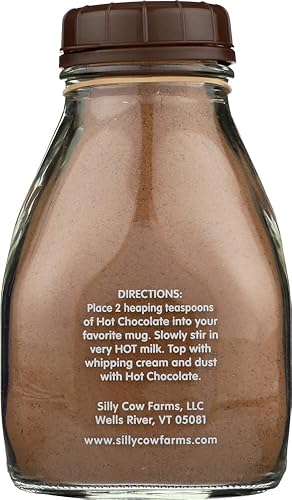 Vista 3 de Sillycow Farms Hot Chocolate Mix Truffle Flavor Vegan, Nut Free Certified Quality Cocoa Powder Gluten-Free, Non-GMO & Dairy-Free Reusable