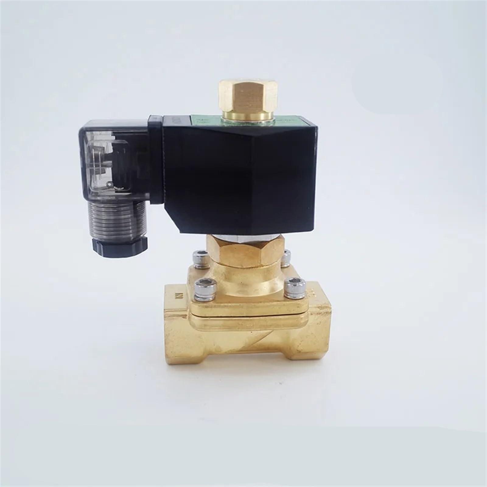 Huuoqiwy One Color 2 Way Brass Normally Open Solenoid Valves For Water 12 Volt 1 1/2 Inch Orifice 35Mm Zero Pressure Start(Dc12v)