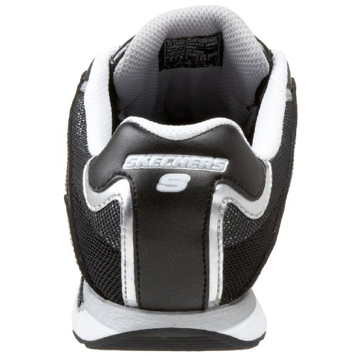 Skechers Skechers Sport Women's Sprint - Lavishly Sneaker, Black/Silver, 5.5 B(M) US