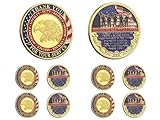 Honoring All Who Served Military Veteran Coins,Veteran Challenge Coins,Veteran Day Thank You for Your Service Plated Coins Military Church Party Collectible Challenge Coins