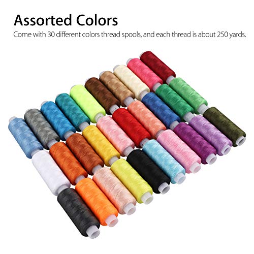 39 piezas hilo de coser poliéster colores surtidos miniatura 2