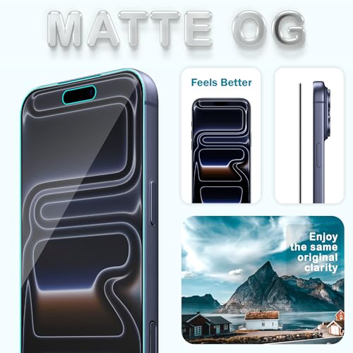 Image of FIRST MART Military-Grade Matte Anti-Glare Tempered Glass for iPhone 17 Pro Max (6.9 Inch) With Installation Kit | Edge to Edge Coverage |Anti Glare, Bubble-Free [2 Pack]